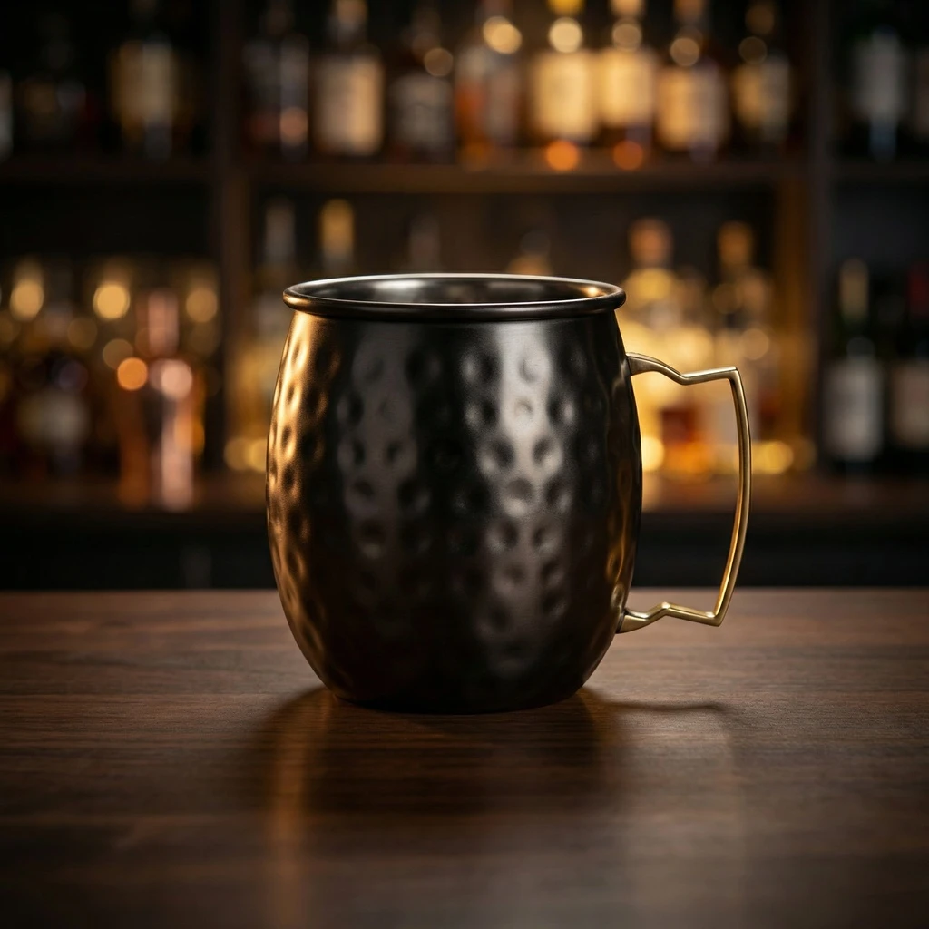 Moscow Mule Krus Sort Hamret Rustfritt Stål 45 cl 2017400  color Svart