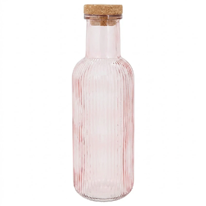 Karaffel med Propp Rosa Glass 1L 5426002 by COSY & TRENDY color Svart
