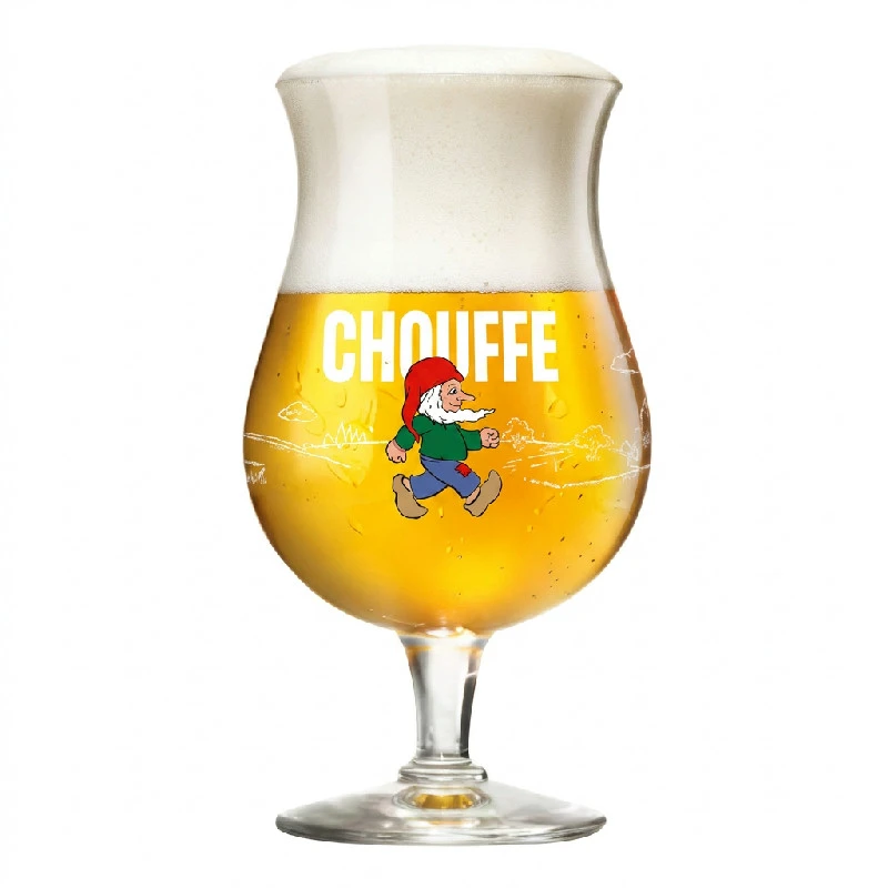 La Chouffe Ølglass 33cl i Gaveeske 220156 by BELGIAN BEER GLASSES color Svart
