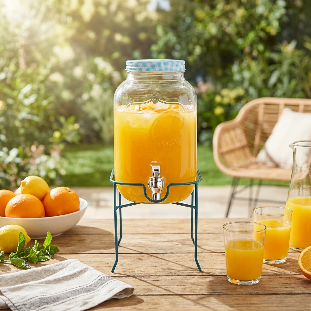 Juicedispenser med Fot 4,5L Glass 2017020268 by COSY & TRENDY color Svart