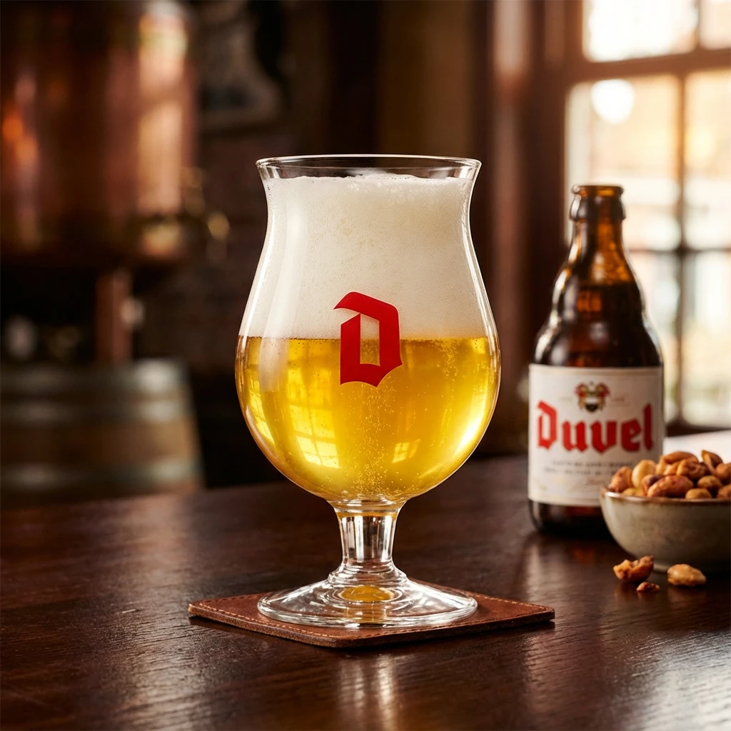 Duvel Ølglass 33cl i Gaveeske 220202A by BELGIAN BEER GLASSES color Svart