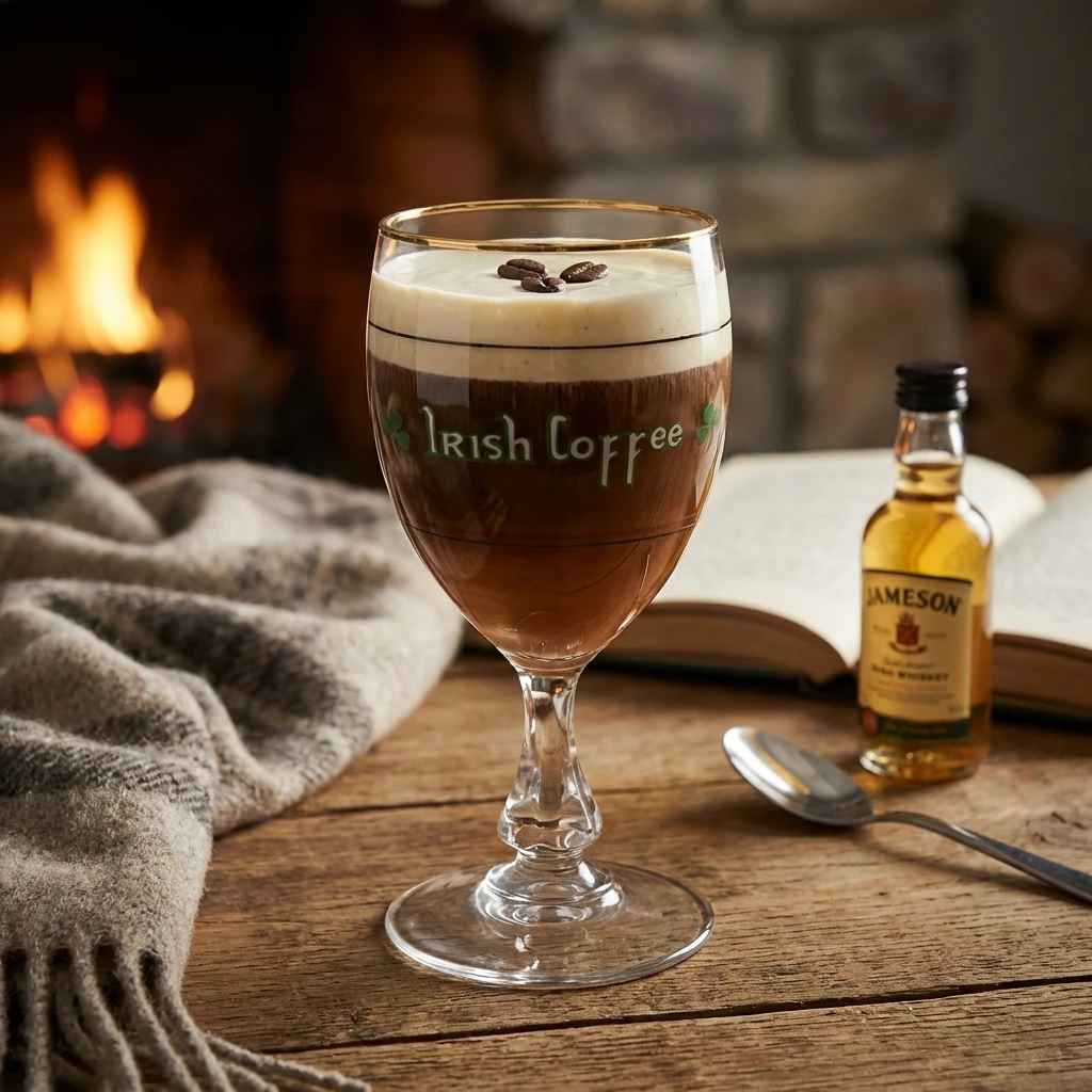 Irish Coffee Glass 24 cl 4 stk 1596176 by COSY MOMENTS color Svart