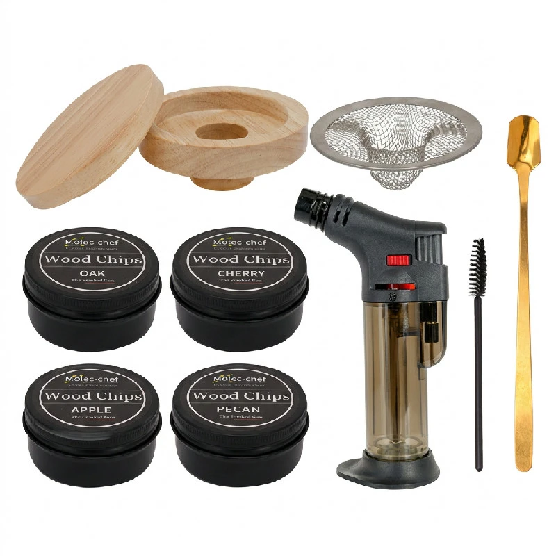 Smoker-sett til cocktail og whiskey med brenner og treflis 2527296 by COSY & TRENDY color Svart