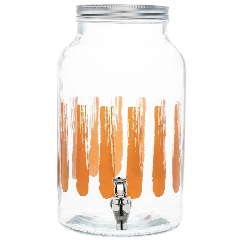 Drikkedispenser Glass Oransje 6L Ø17,8x30,4cm 494707 by COSY & TRENDY color Svart