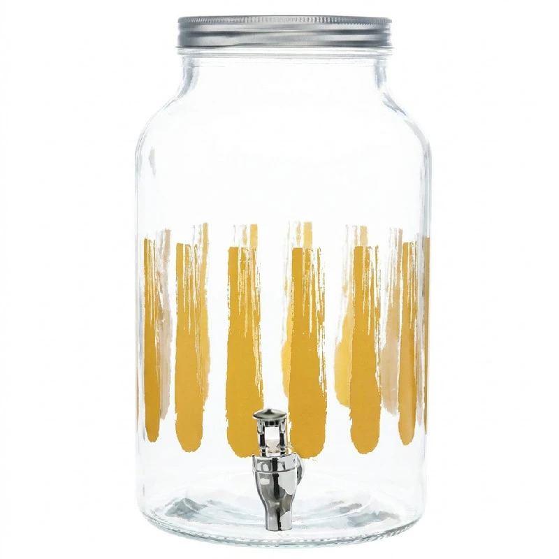 Drikkedispenser glass gul 6L 494708 by COSY & TRENDY color Svart