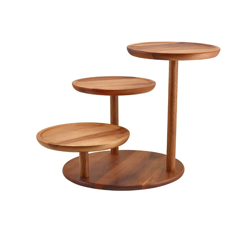 GenWare Acacia Wood 3-trinns platåforhøyer RSR-WDP3 by Genware color Svart