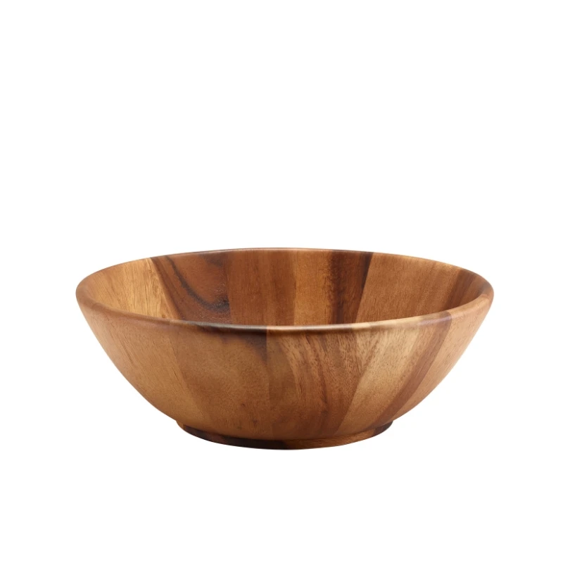 GenWare Acacia Wood Skål 30 cm i diameter x 10 cm høy WBWL30 by Genware color Svart