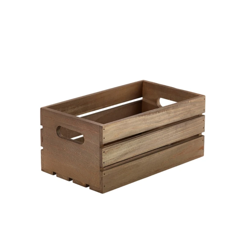Genware Dark Rustic trekasse 27 x 16 x 12 cm WDC-2716D by Genware color Svart