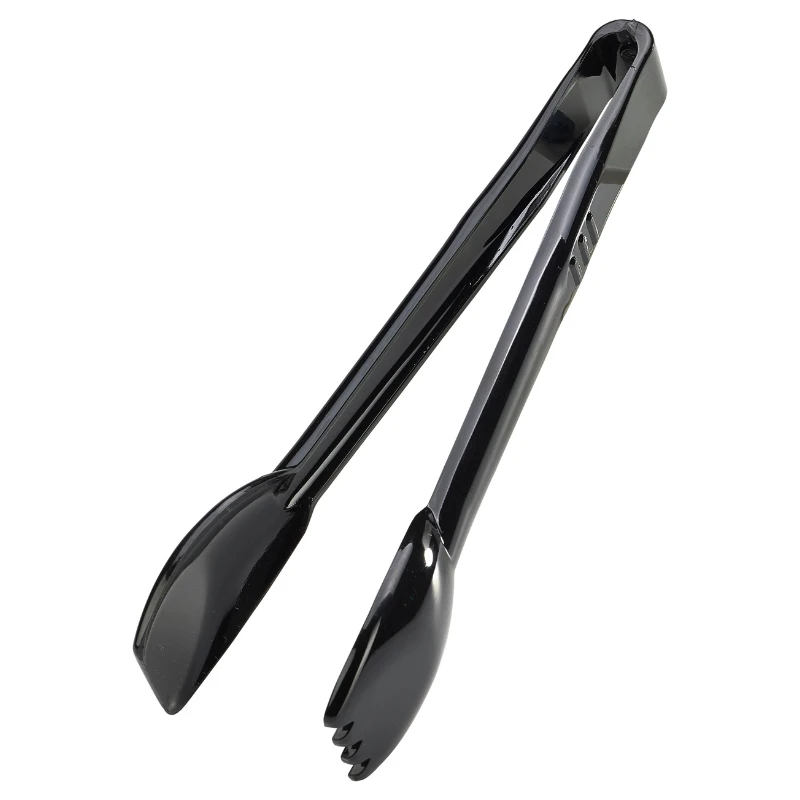 Salad Tongs 9 "Sort" 4609-03 by Genware color Svart