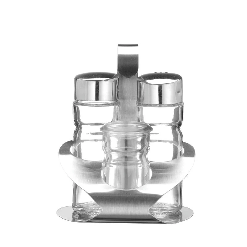 Hendi Menagesett til salt, pepper og olje metall 465325 by Hendi color Svart