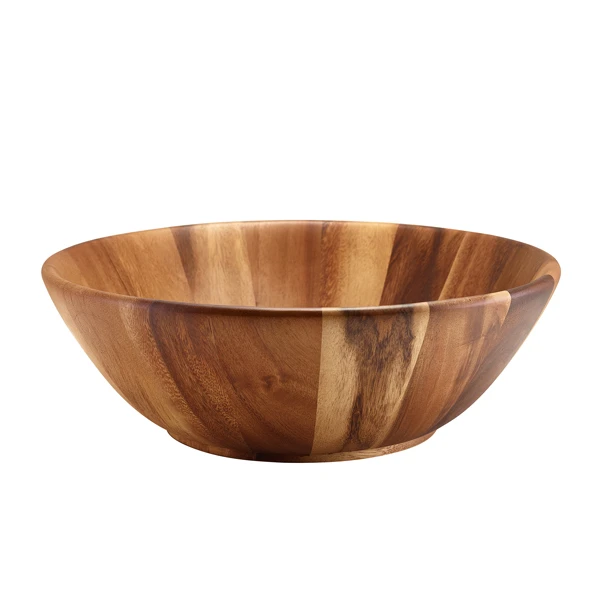 GenWare Acacia Wood Skål 36 cm diameter x 12 cm WBWL3612 by Genware color Svart