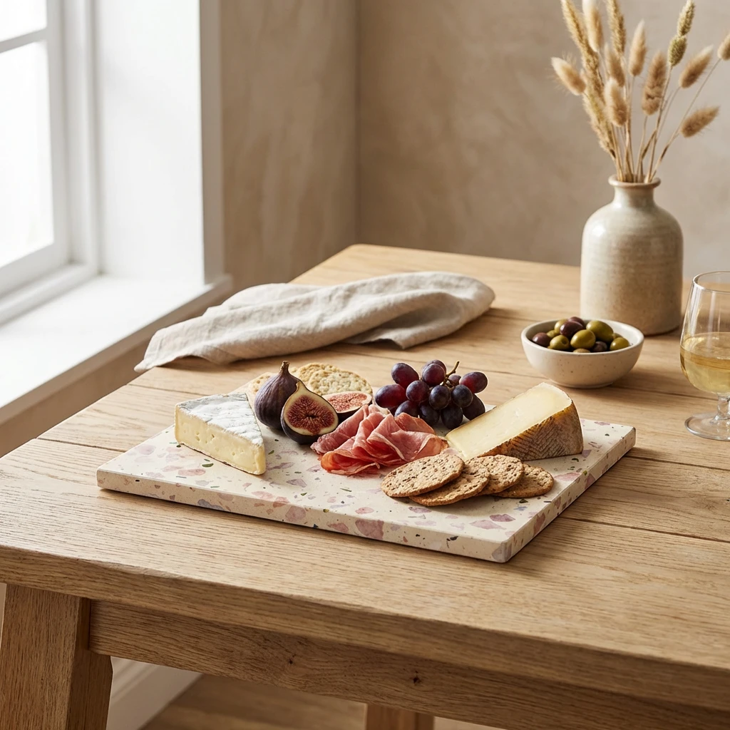 GenWare Terrazzo Serveringsfat 32 x 26 cm GN 1/2 TRZ-3226 by Genware color Svart