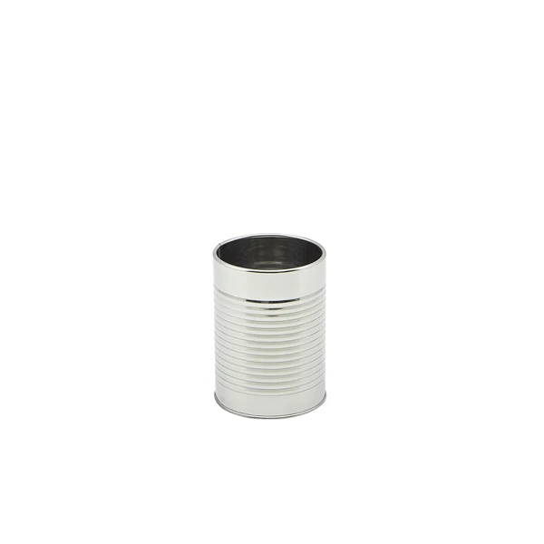 Stainless Steel Can 7,8 cm i diameter x 10,8 cm SSC8 by Genware color Svart