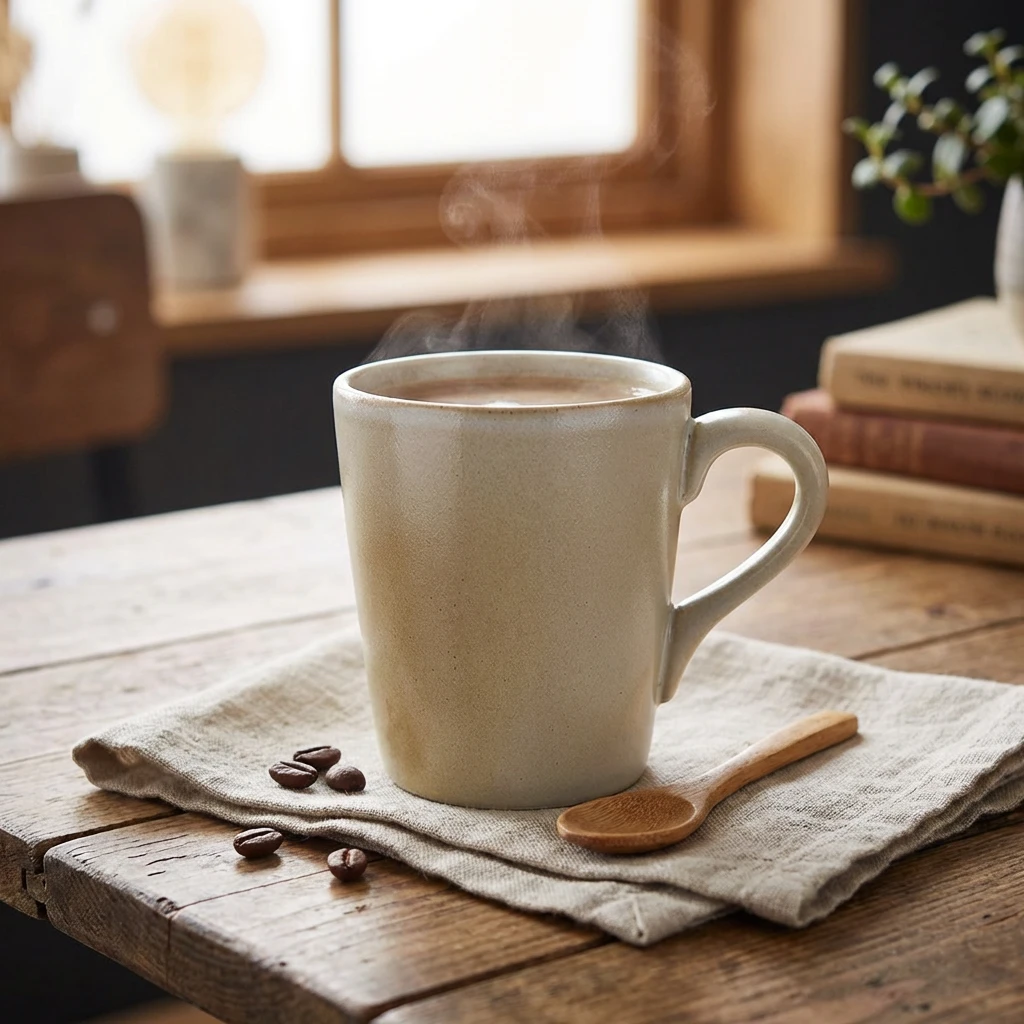 Antigo Stoneware Barley Krus 32 cl/11,25 oz MUG-ABR32 by Genware color Svart