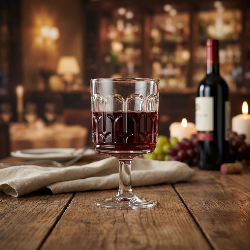 Archie Wine Glass 30 cl/10,6 oz ARH730KH by Genware color Svart