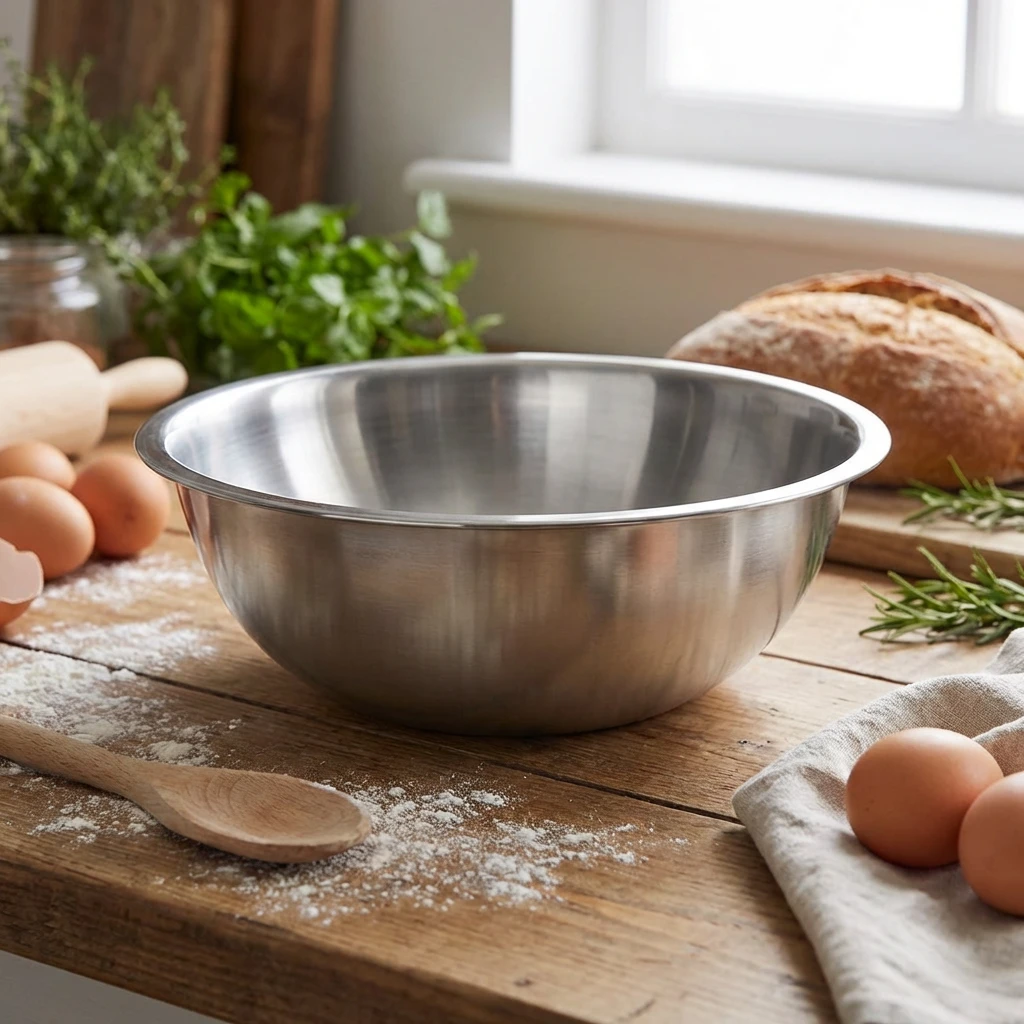 Genware Mixing Bowl S/St. 3 liter 2035 by Genware color Svart