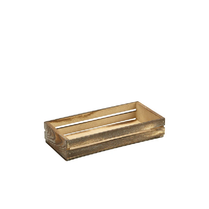 Genware Dark Rustic trekasse 25 x 12 x 5 cm TR215 by Genware color Svart