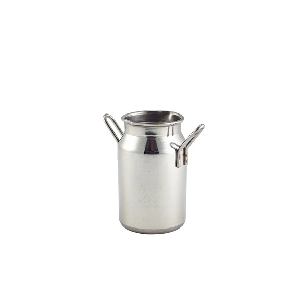 Mini Stainless Steel Melkespann 5 oz MMC5 by Genware color Svart