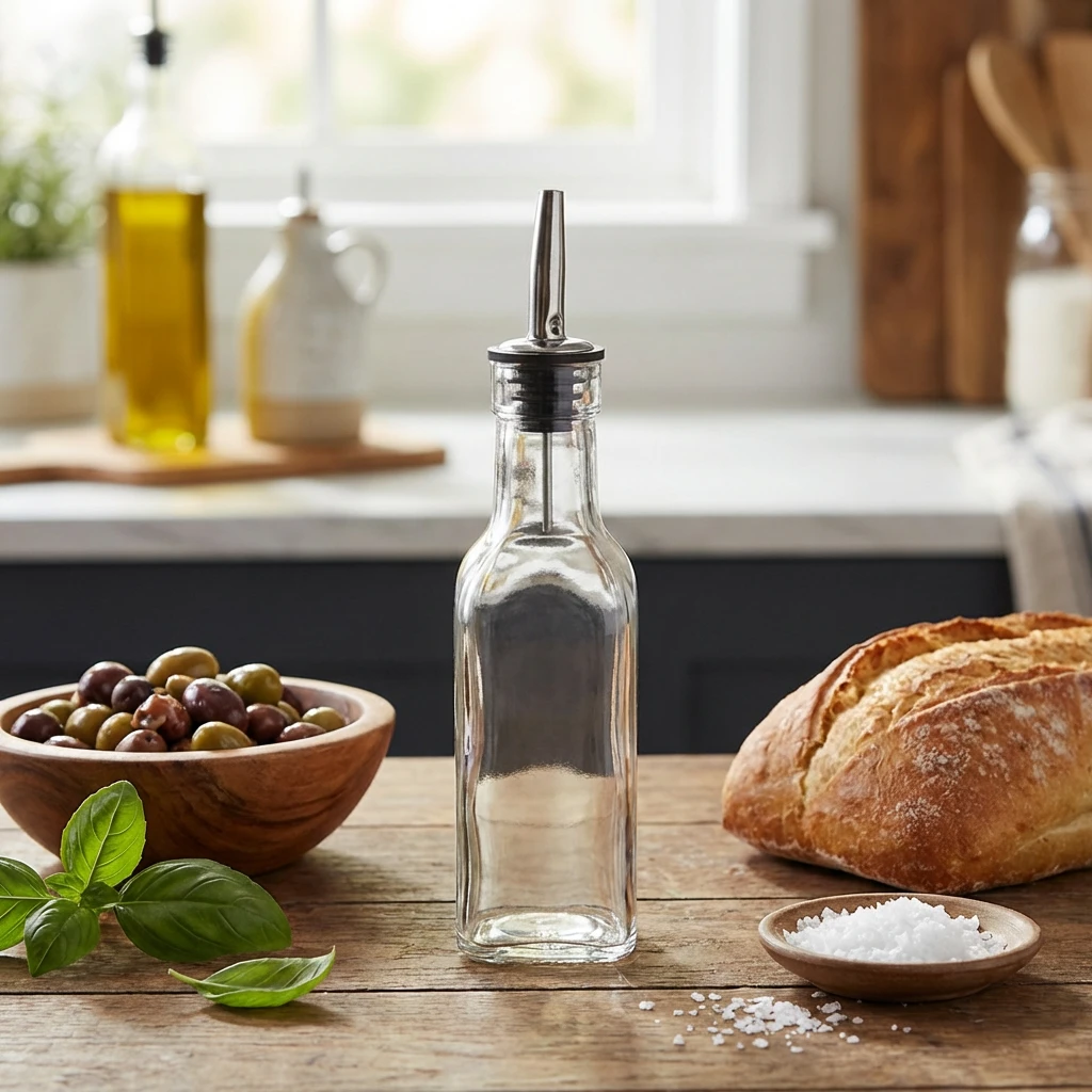 Glassflaske til olje/eddik 17 cl/5,9 oz GVB18 by Genware color Svart