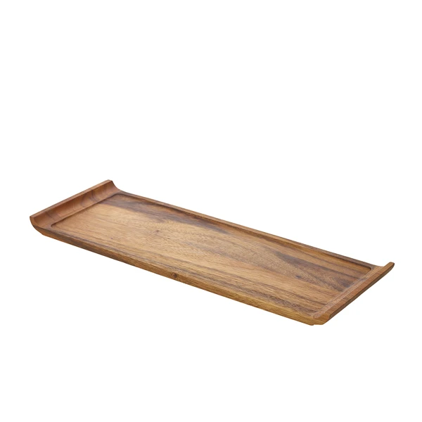 Acacia Wood serveringsfat 46 x 17,5 x 2 cm WSP4617 by Genware color Svart