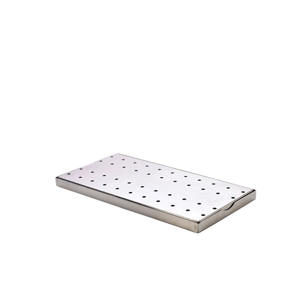 Dryppbrett i rustfritt stål 30x15 cm SSDT3015 by Genware color Svart