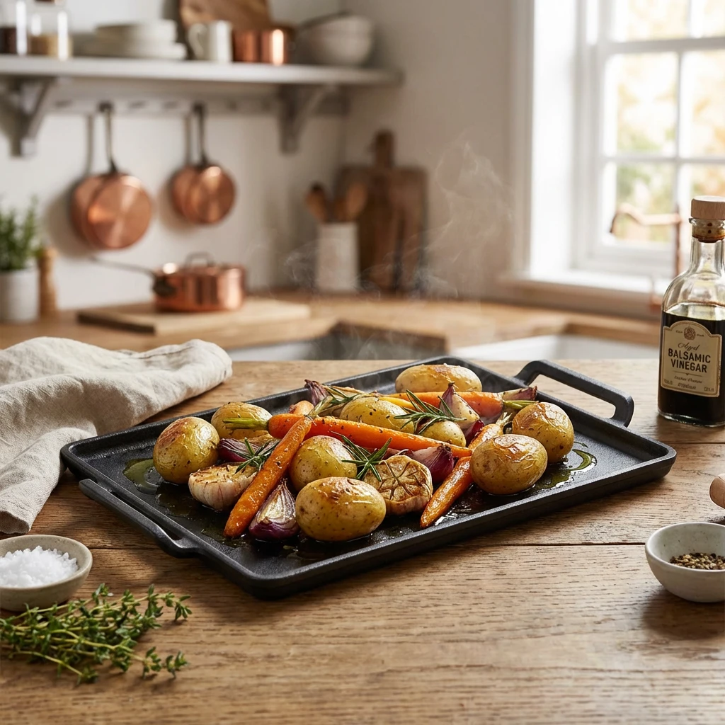 GenWare Cast Iron Rektangulært fat 28 x 20 cm C2820 by Genware color Svart