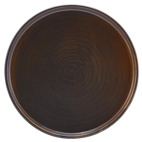 Terra Porcelain Rustic Kobber lav presentasjonsplate 18 cm LP-PRC18 by Genware color Svart