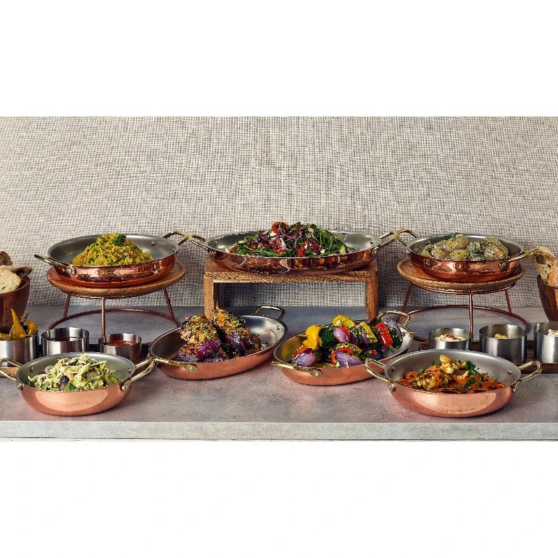GenWare Copper Plated ovalt fat 30 x 21 cm SSD30C by Genware color Svart