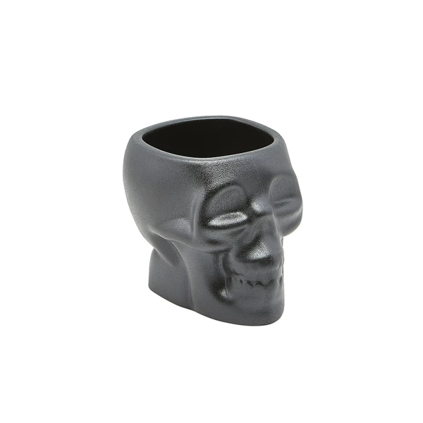 Genware Cast Iron Effect Skull Tiki-krus 80 cl / 28,15 oz SKL800 by Genware color Svart