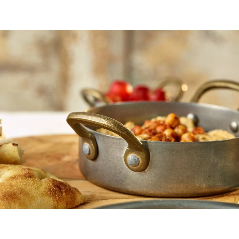 GenWare Vintage Steel Mini gryterettfat 12,25 x 3,5 cm SCD12V by Genware color Svart