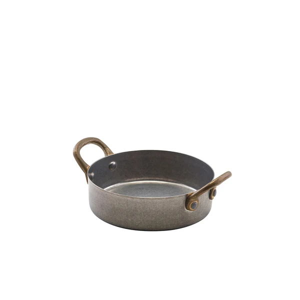 GenWare Vintage Steel Mini gryterettfat 12,25 x 3,5 cm SCD12V by Genware color Svart