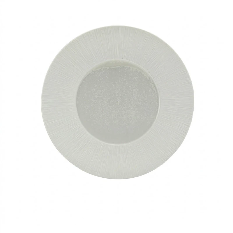 Incise Porcelain Lucine vinget tallerken 31 cm WP-PLC31 by Genware color Svart