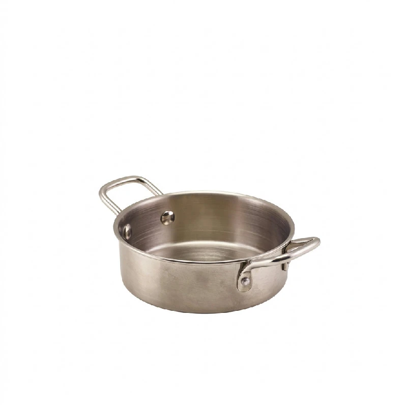 GenWare Mini Stålkasserolle i Rustfritt Stål 12,8 x 4,2 cm MSCD12 by Genware color Svart