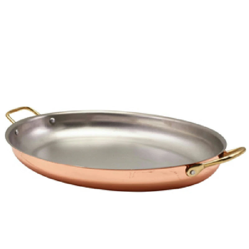 GenWare Copper Plated ovalt fat 37,5 x 26 cm SSD38C by Genware color Svart