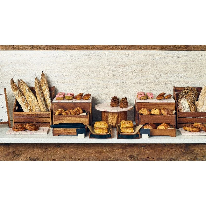 GenWare Terrazzo Platter 32 x 18 cm GN 1/3 TRZ-3218 by Genware color Svart