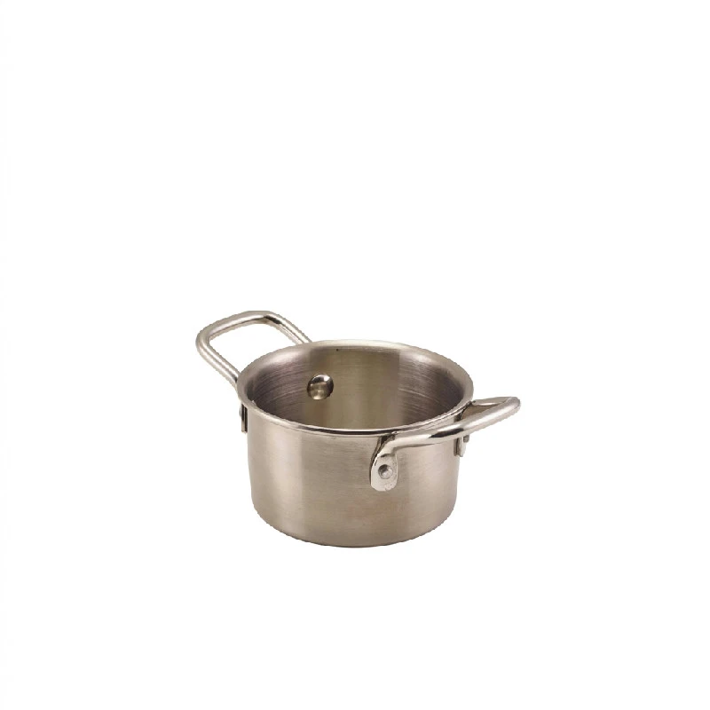 GenWare Mini kasserollegryte i rustfritt stål 9,2 x 5,2 cm MSCD9 by Genware color Svart
