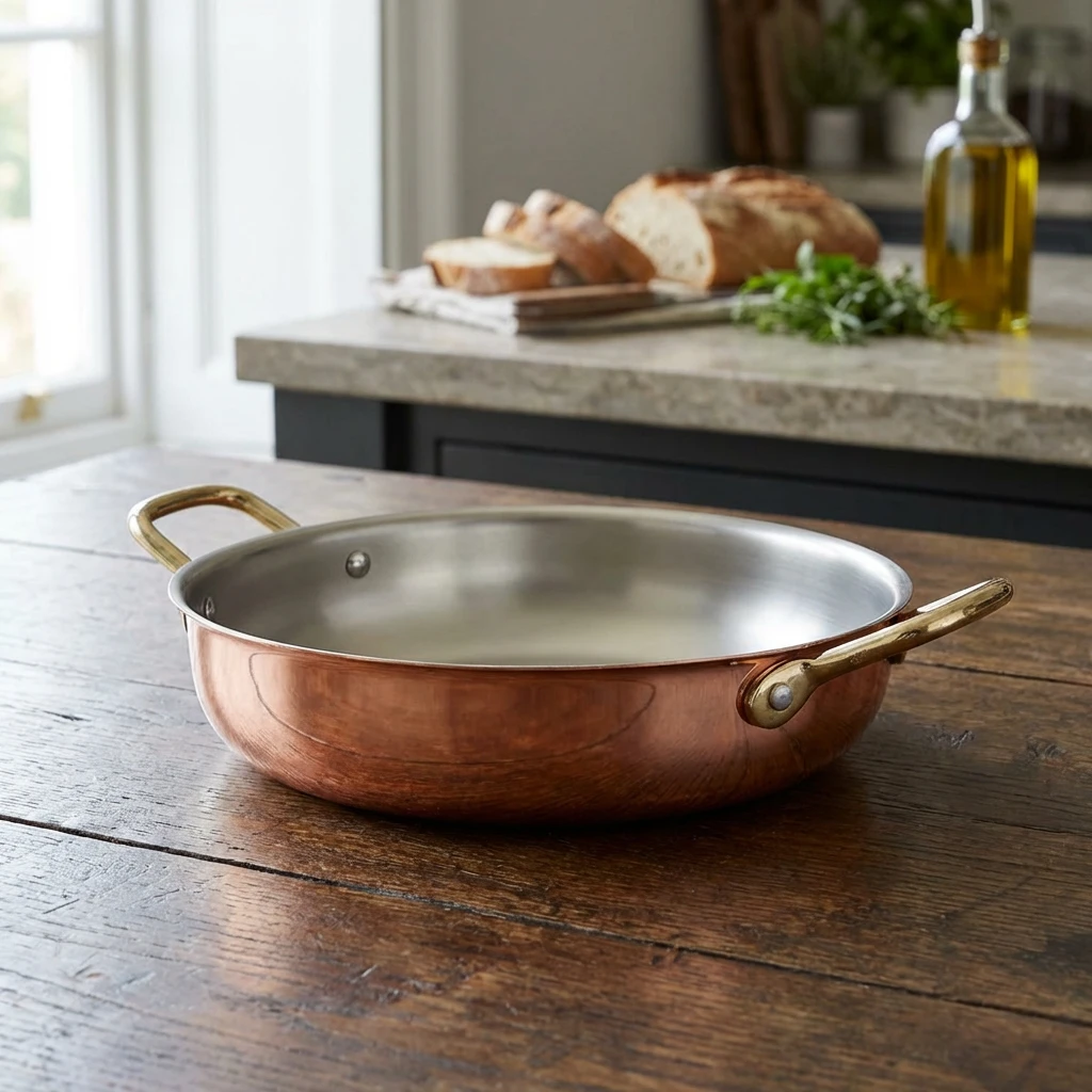 GenWare Copper Rund Skål 22 x 5 cm SRD22C by Genware color Svart