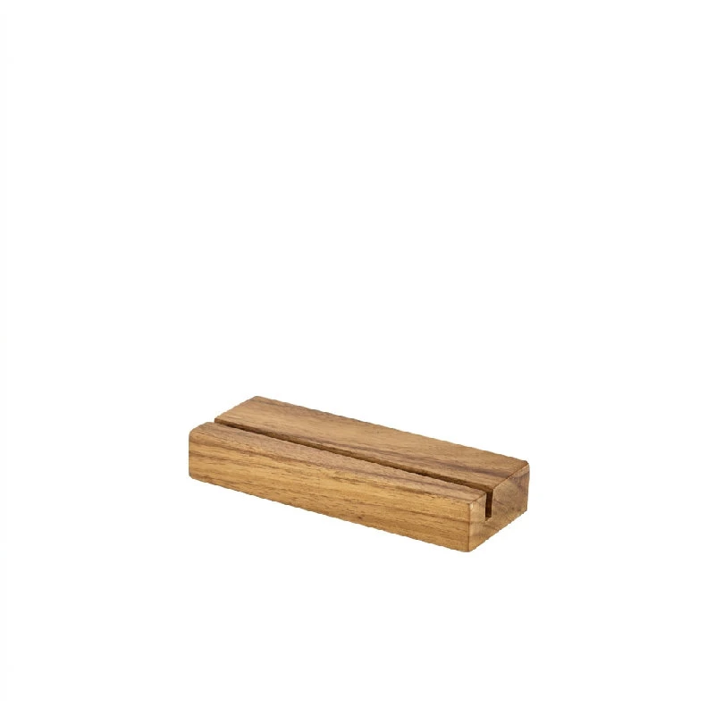 Acacia Wood Menystativ 20 x 3,2 x 7,5 cm WMS20 by Genware color Svart