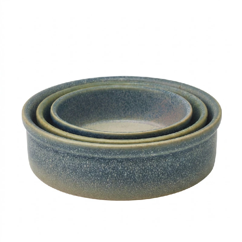 Forge Coast Stoneware tapasfat 14,5 cm CT-TD14C by Genware color Svart