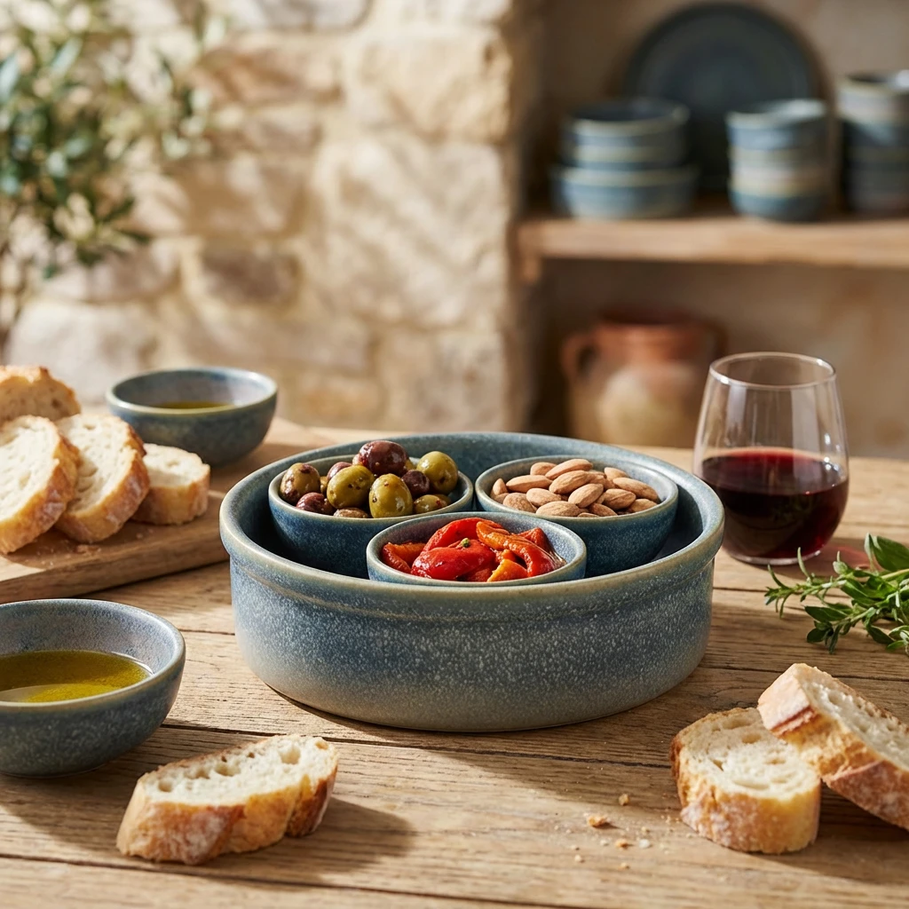 Forge Coast Stoneware tapasfat 14,5 cm CT-TD14C by Genware color Svart