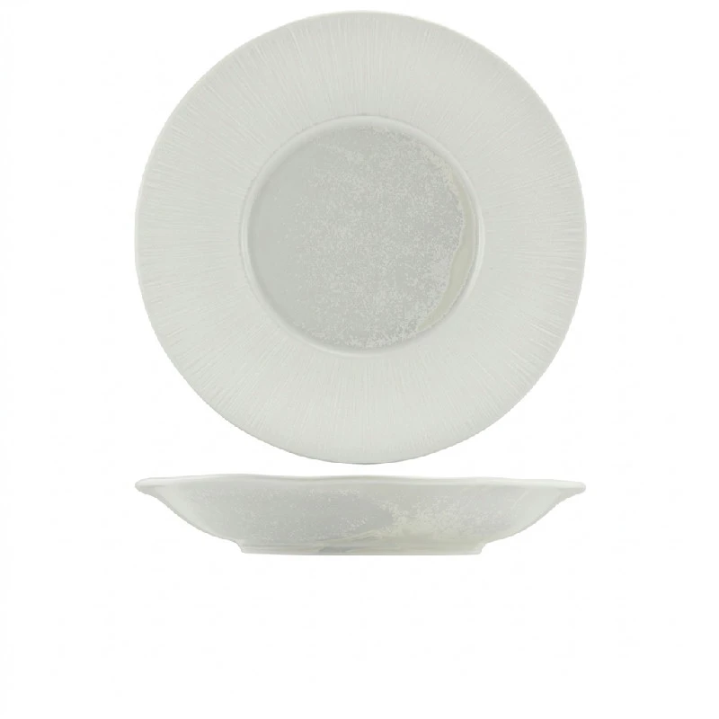Incise Porcelain Lucine Dyp vinget tallerken 30 cm WDP-PLC30 by Genware color Svart