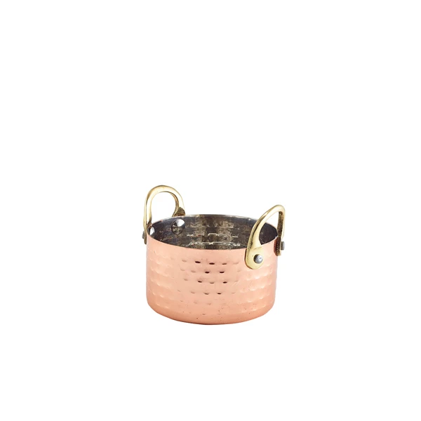 Mini Hammered Copper Gratinform 9,2 x 5 cm MHCD9C by Genware color Svart