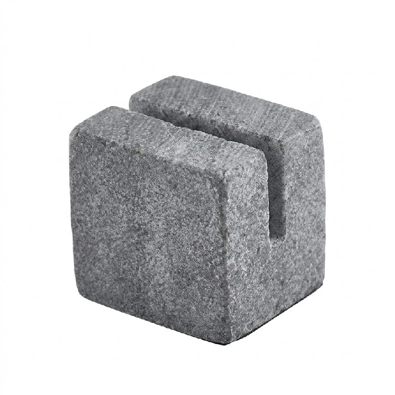 Grey Marble skiltholder 3 x 2,5 x 2,5 cm MSH3G by Genware color Svart