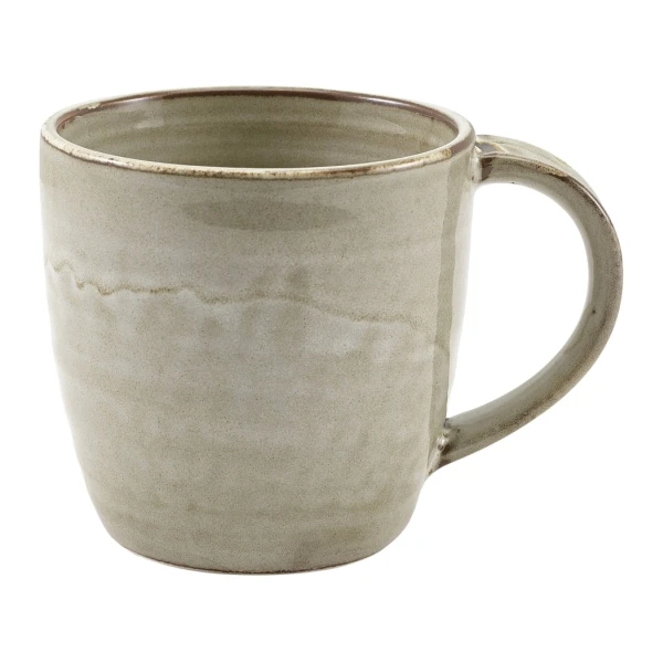 Terra Porcelain Grey Krus 30 cl / 10,5 oz MUG-PG32 by Genware color Svart