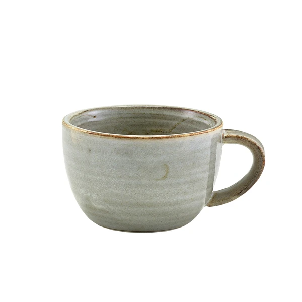 Terra Porcelain Grey Kaffekopp 28,5 cl / 10 oz CUP-PG28 by Genware color Svart