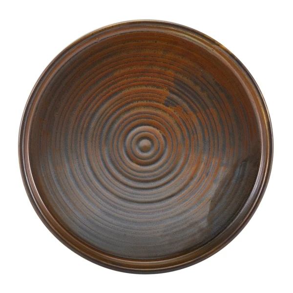 Terra Porcelain Rustic Kobber presentasjonsfat 20,5 cm PR-PRC21 by Genware color Svart
