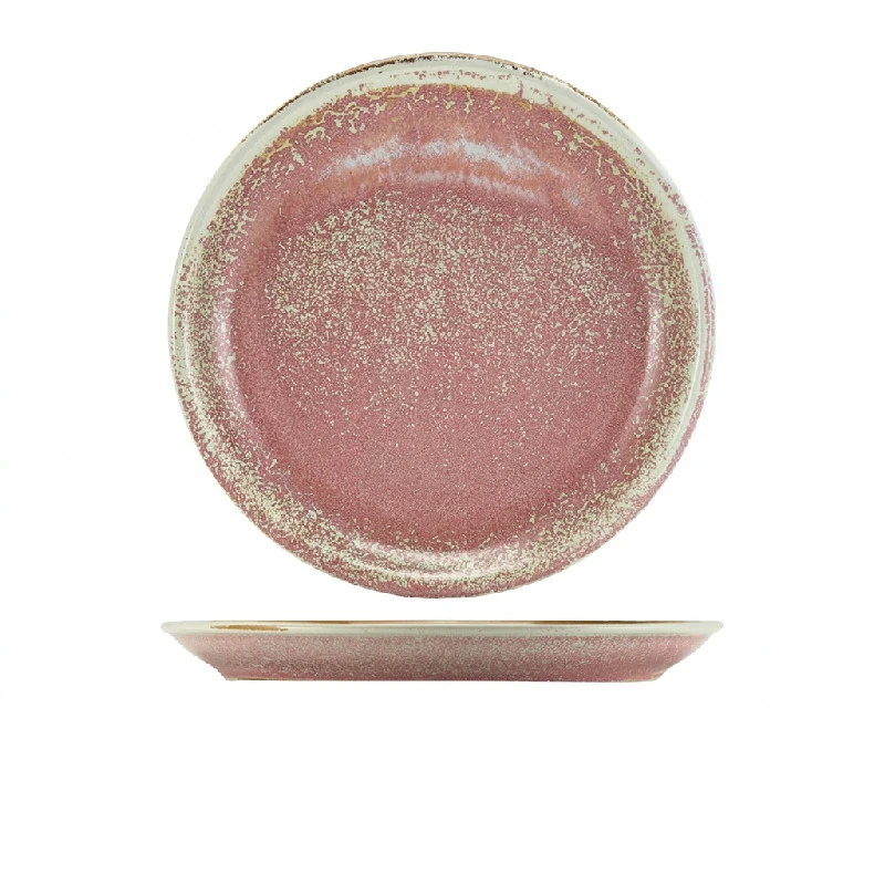 Terra Porcelain Rose Coupe Tallerken 27,5 cm CP-PRS27 by Genware color Svart