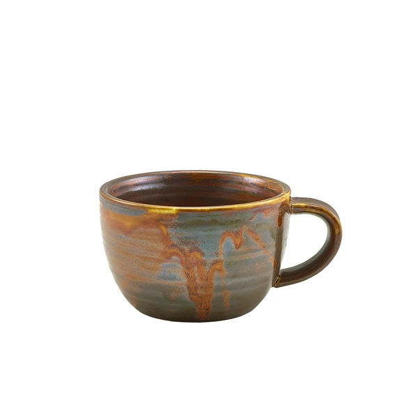 Terra Porcelain Rustic Kobber kaffekopp 22 cl / 7,75 oz CUP-PRC23 by Genware color Svart