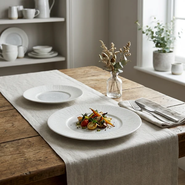 Incise Porcelain Lucine vinget tallerken 23 cm WP-PLC23 by Genware color Svart