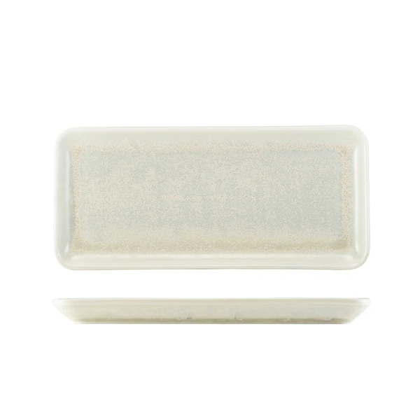 Terra Porcelain Pearl Smalt rektangulært fat 31 x 14 cm NR-PPL30 by Genware color Svart
